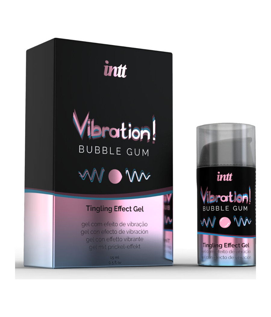 INTT - POTENTE ESTIMULANTE ÍNTIMO GEL VIBRADOR LIQUIDO CHICLE 15ML