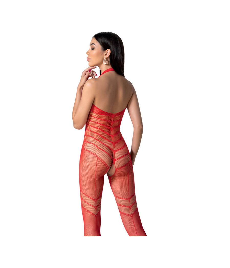 PASSION - BS100 BODYSTOCKING ROUGE TAILLE UNIQUE