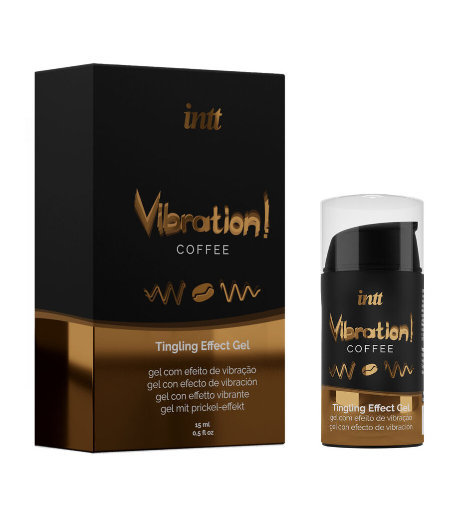 INTT - KRAFTVOLLES INTIMSTIMULIERENDES FLÜSSIGES VIBRATIONSGEL KAFFEE 15ML