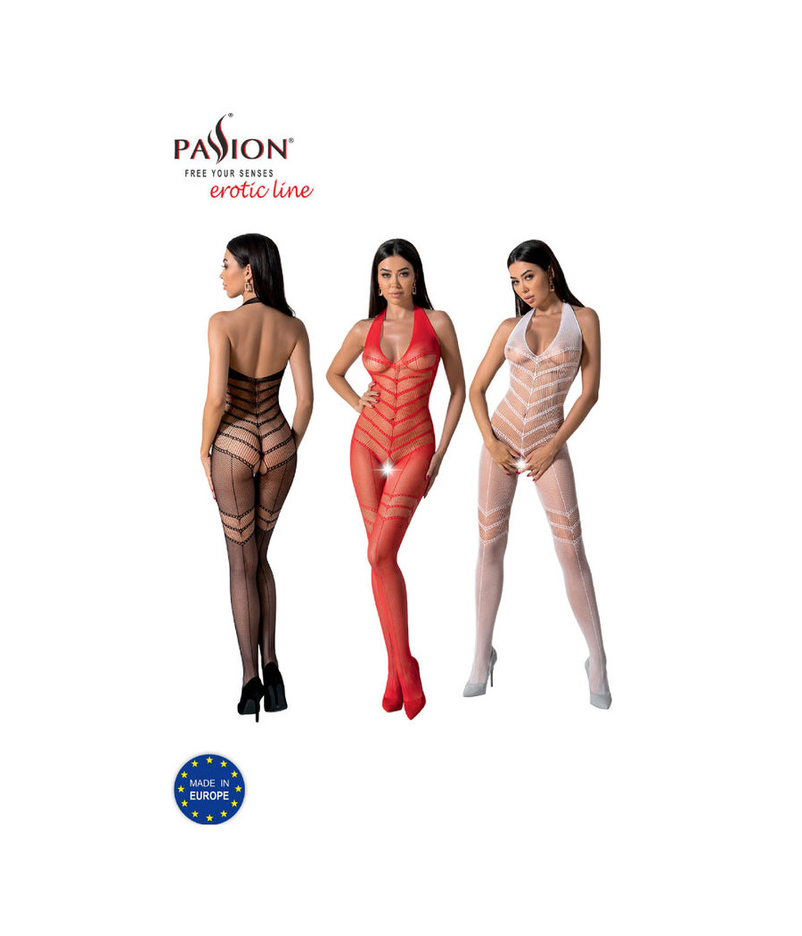 PASSION - BS100 BODYSTOCKING VERMELHO TAMANHO ÚNICO