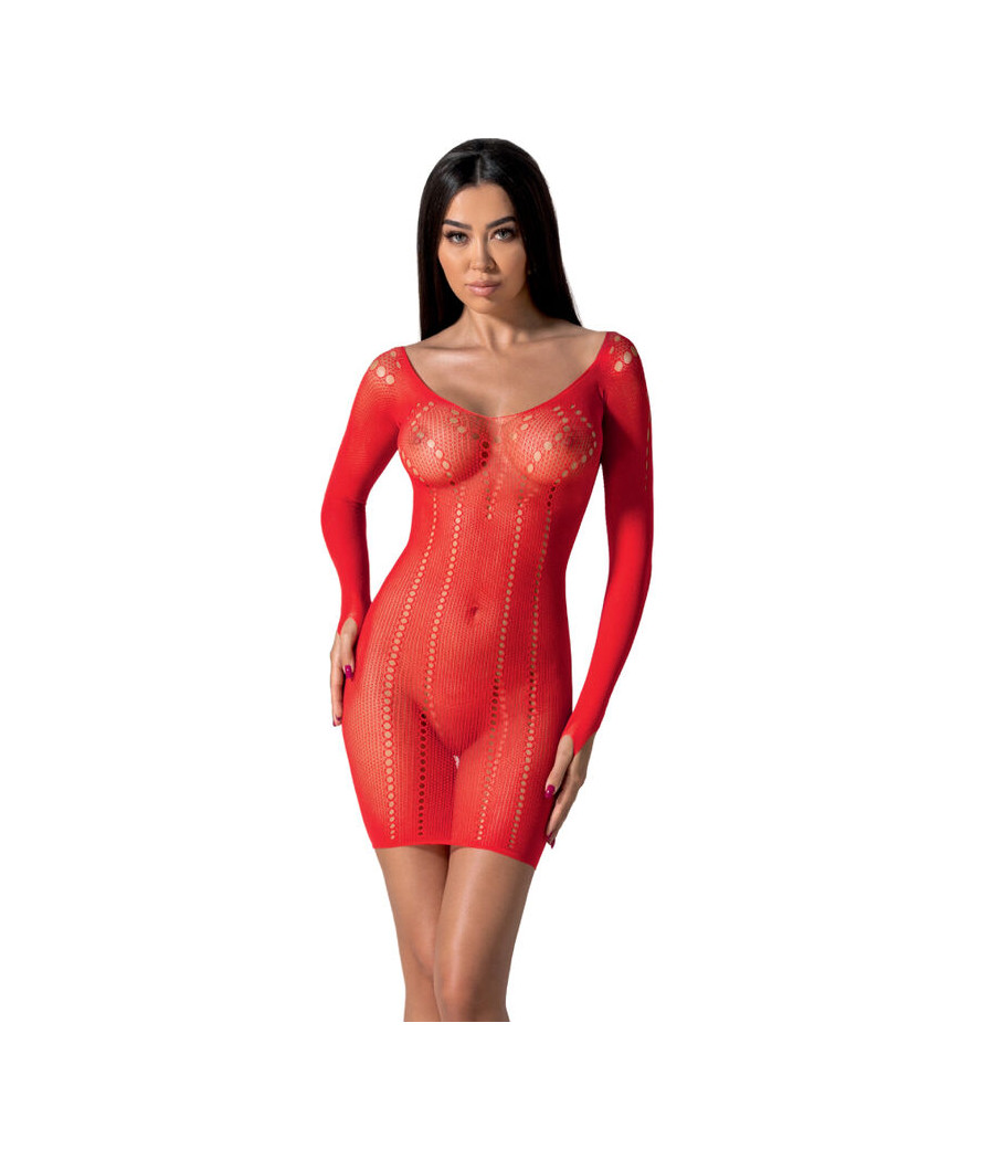 PASSION - BS101 BODYSTOCKING ROJO TALLA ÚNICA