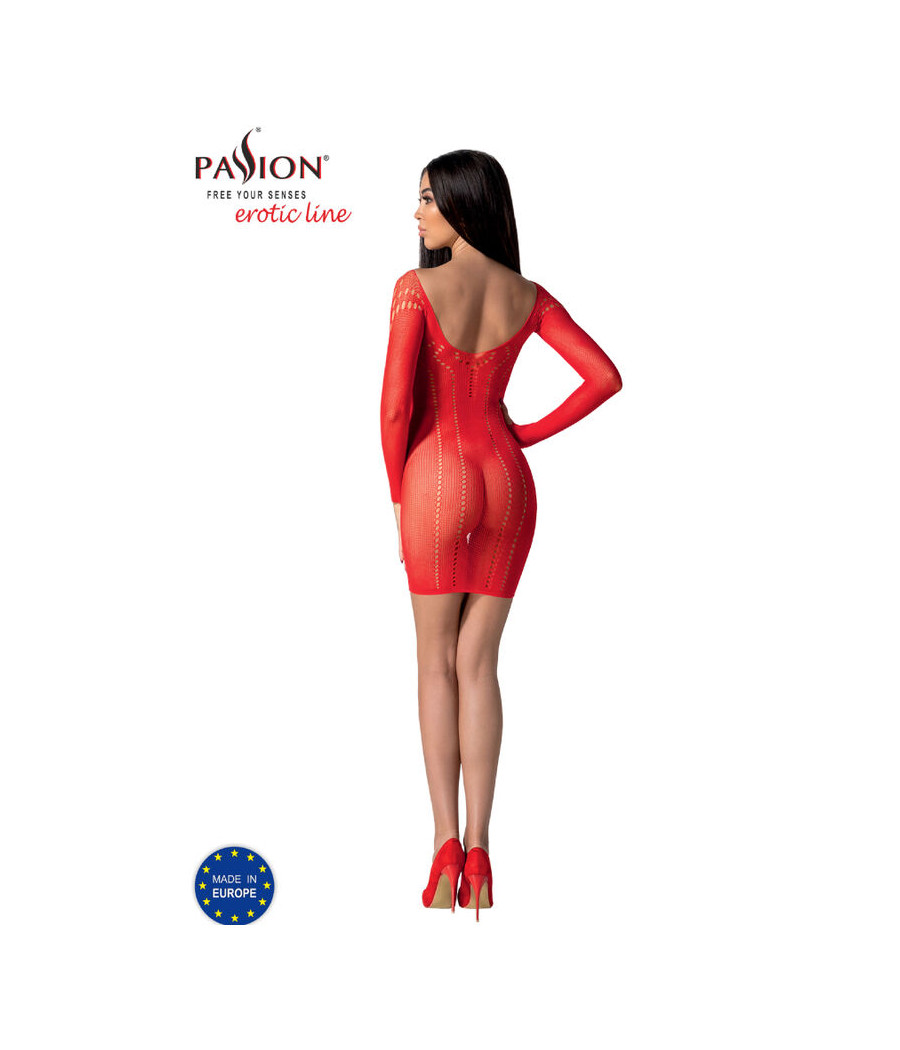 PASSION - BS101 BODYSTOCKING ROUGE TAILLE UNIQUE