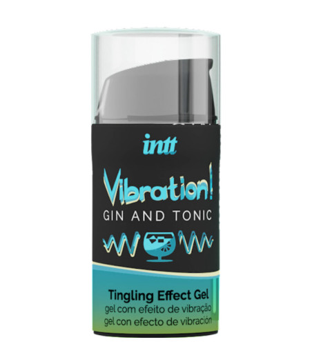 INTT - GEL VIBRATEUR LIQUIDE PUISSANT STIMULANT INTIME GIN & TONIC 15ML