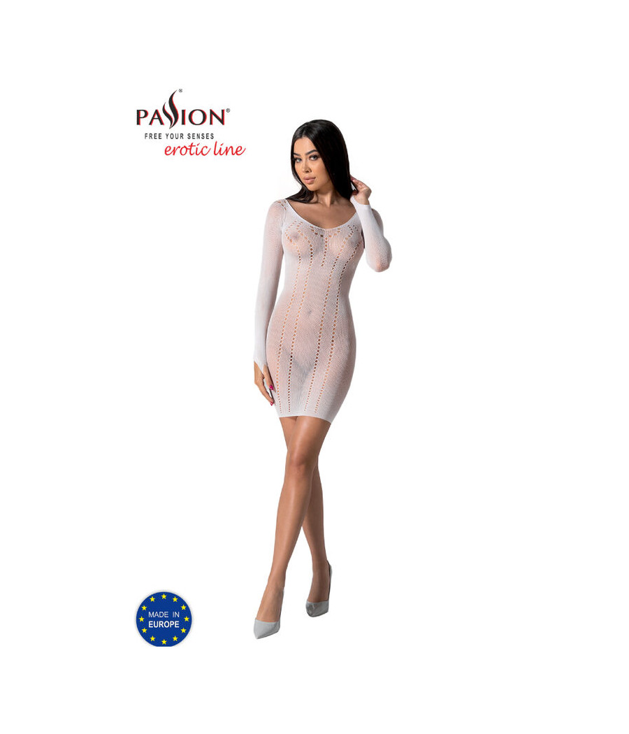 PASSION - BS101 BODYSTOCKING BIANCO TAGLIA UNICA