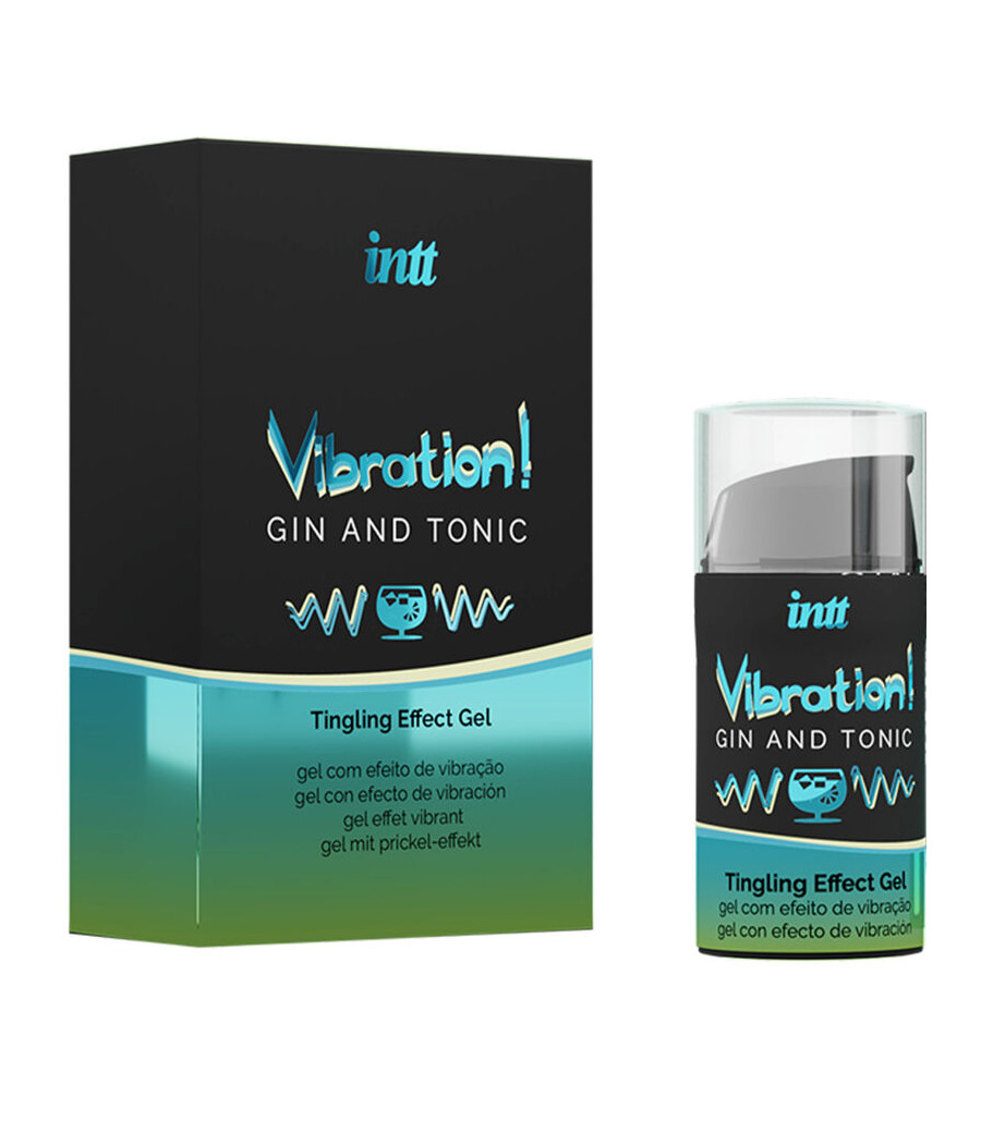 INTT - GEL VIBRATEUR LIQUIDE PUISSANT STIMULANT INTIME GIN & TONIC 15ML