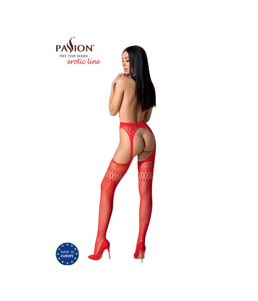 PASSION - S026 MEIAS VERMELHAS COM LIGA TAMANHO ÚNICO