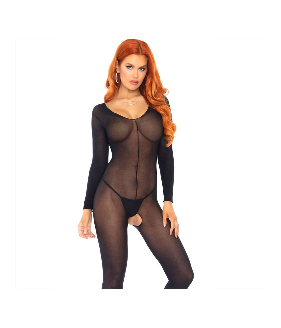 LEG AVENUE - BODYSTOCKING LANGARM SCHWARZ