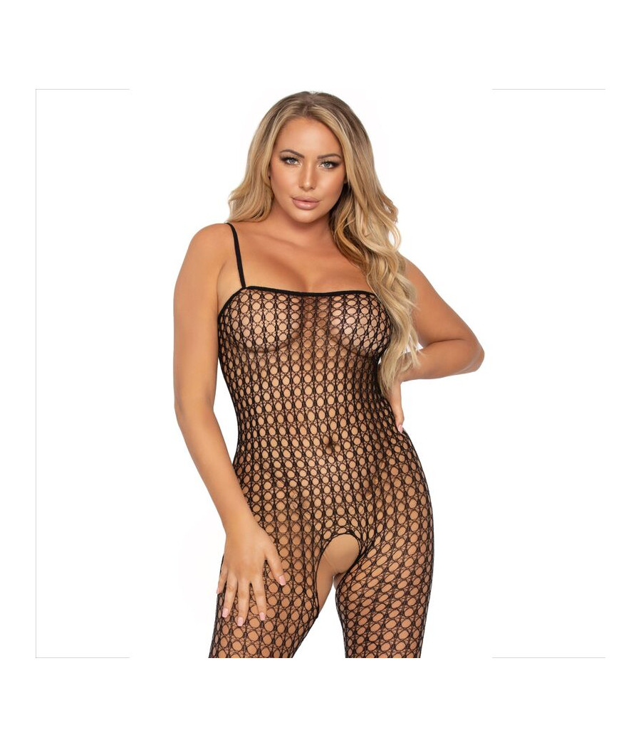 LEG AVENUE - BODYSTOCKING ALLUNCINETTO NERO
