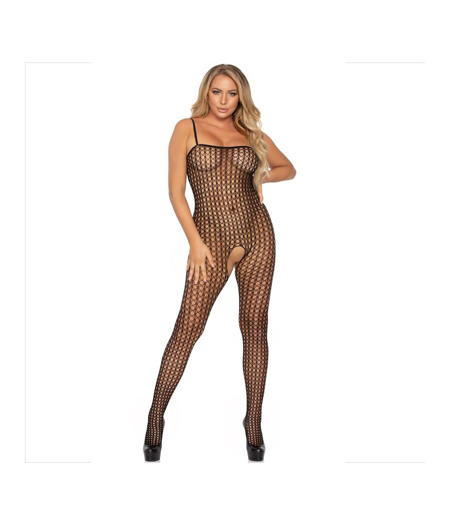 LEG AVENUE - BODYSTOCK CROCHET PRETO
