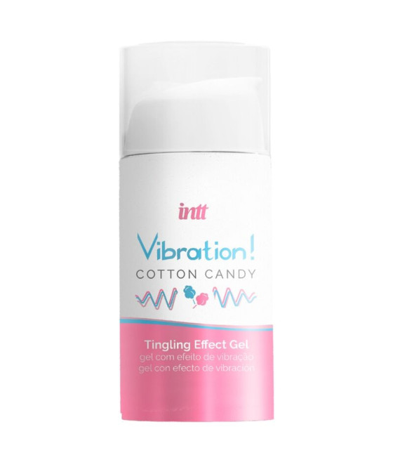 INTT - POTENTE ESTIMULANTE ÍNTIMO GEL VIBRADOR LÍQUIDO ALGODÓN DE AZÚCAR 15 ML