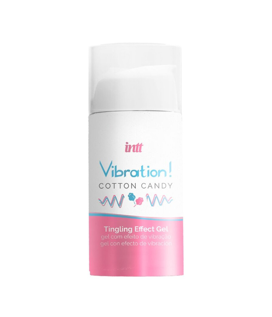 INTT - GEL VIBRATEUR LIQUIDE DE BARBE À PAPA PUISSANT STIMULANT INTIME 15 ML