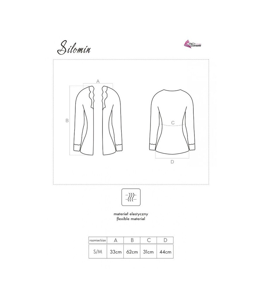 LIVCO CORSETTI FASHION - SILOMIN LC 1401 BODY + KLEID SCHWARZ EINE GRÖSSE