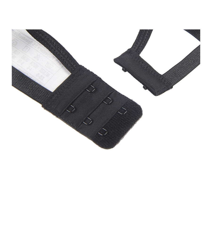 SUBBLIME - 3-TEILIGES SET BH + STRING + STRUMPFBAND AUS SPITZE SCHWARZ S/M