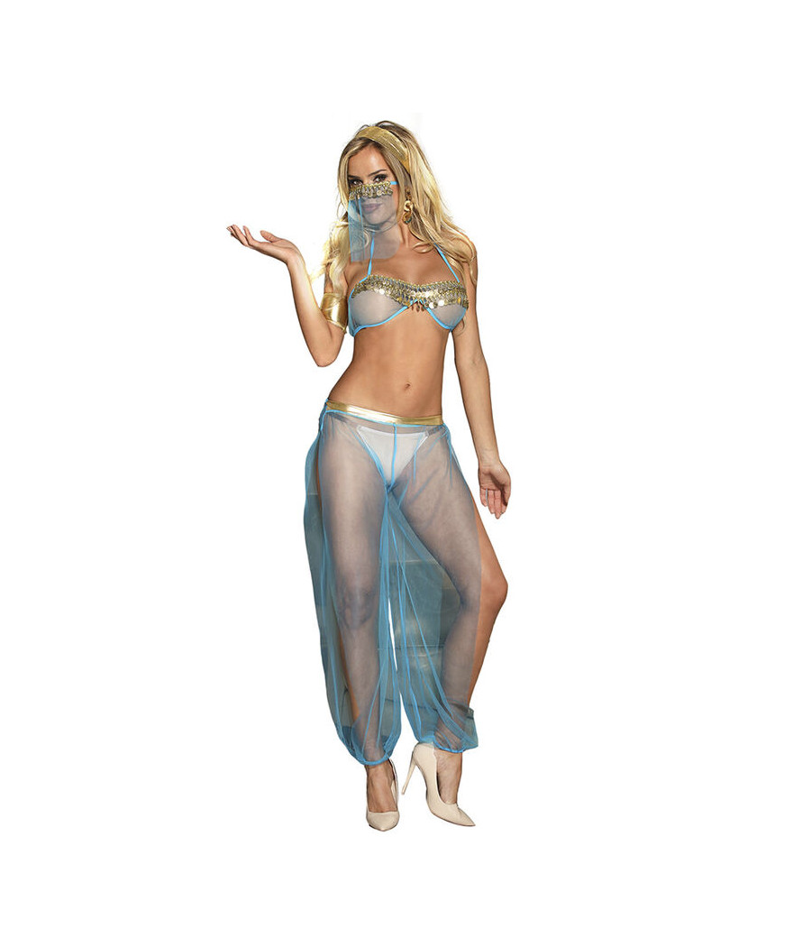 SUBBLIME - INDIA STYLE BLUE LINGERIE SET L/XL