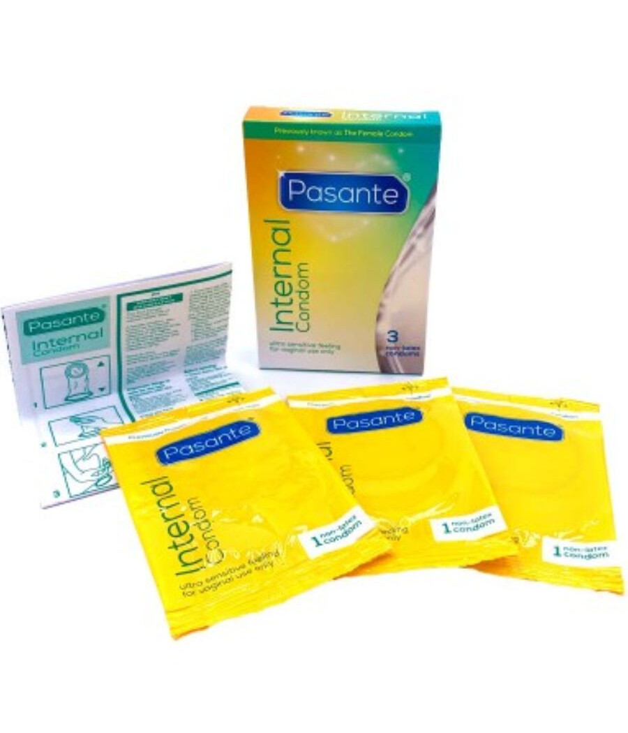 PASANTE - PRESERVATIVO INTERNO SEM LÁTEX 3 UNIDADES