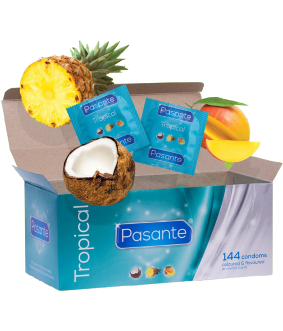 PASANTE - KONDOME TROPISCHE AROMEN 144 EINHEITEN