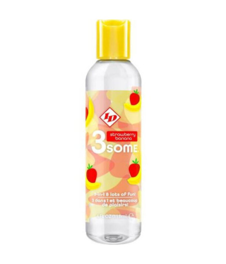 ID 3SOME - GARRAFA DE BANANA DE MORANGO COM 4 FL OZ