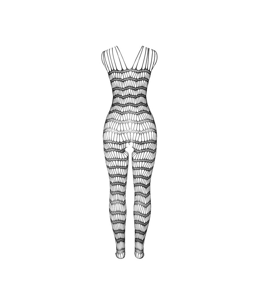 SUBBLIME - 951696 BODYSTOCKING RÉSILLE OUVERT AVEC BRETELLES SUR LES ÉPAULES NOIR TAILLE UNIQUE