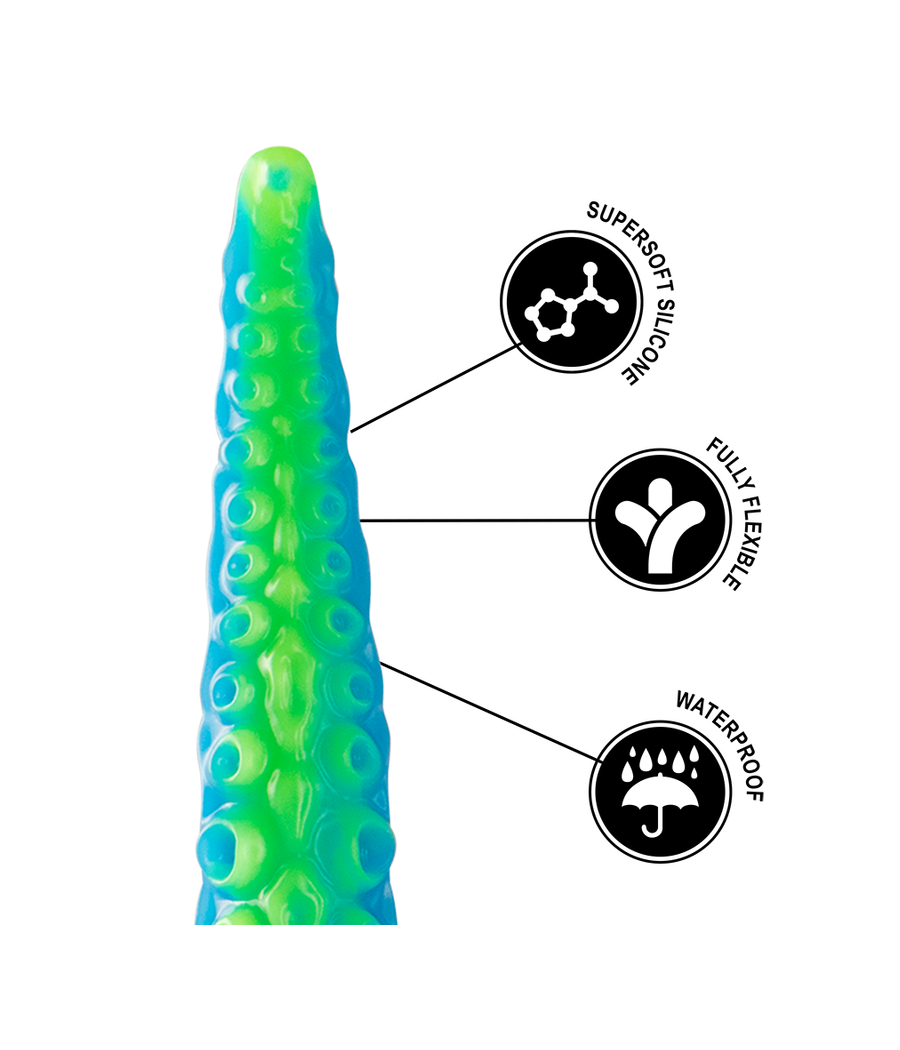 EPIC - SCYLLA FLUORESCENT THIN TENTACLE DILDO LARGE SIZE