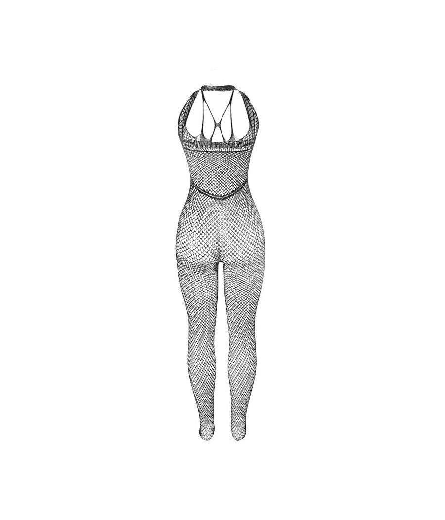 SUBBLIME - 951788 BODYSTOCKING LONG EN RESILLE AVEC BRETELLES SUR LA POITRINE ET LE DOS NOIR TAILLE UNIQUE