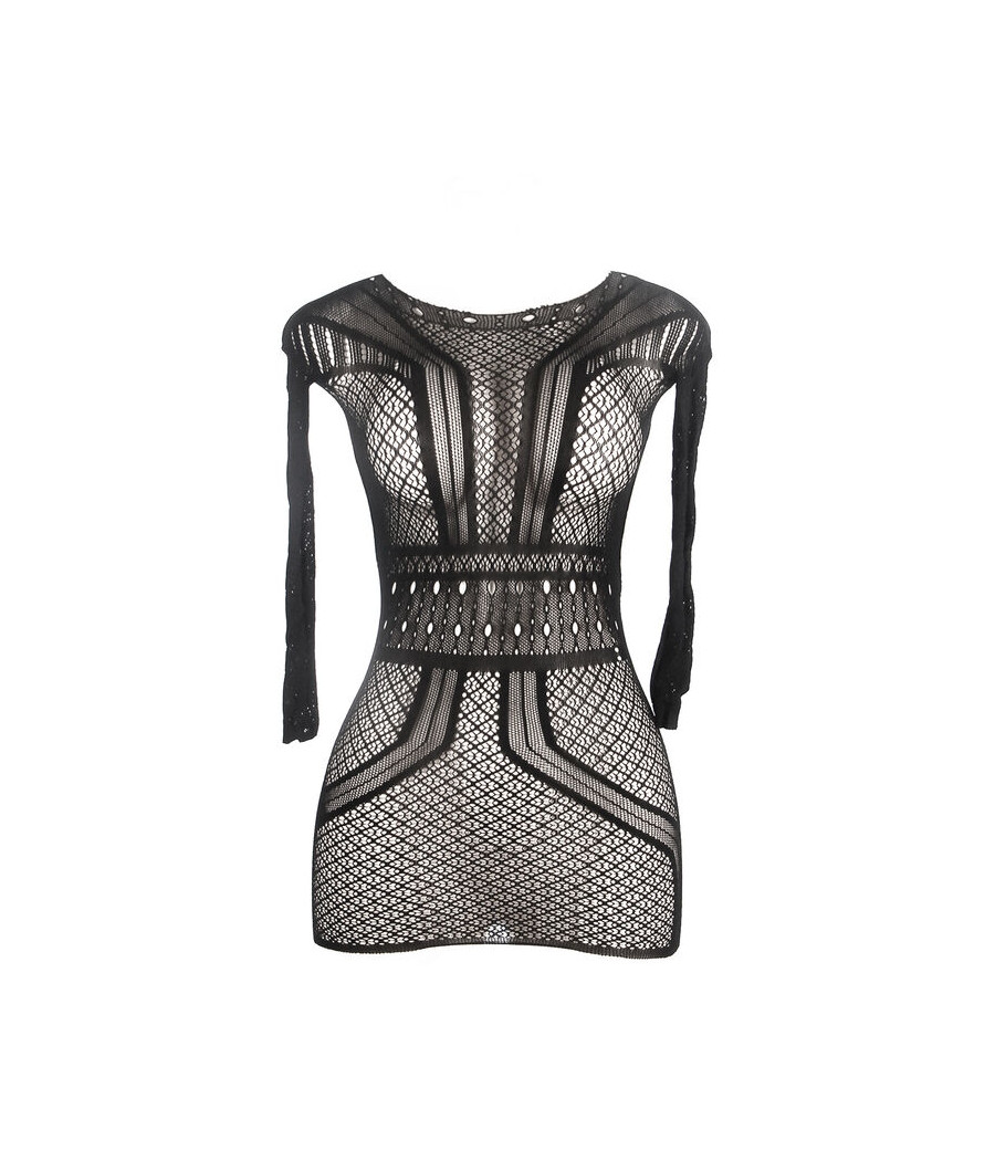 SUBBLIME - 951931 SHORT FISHNET DRESS WITH BARE BACK ONE SIZE