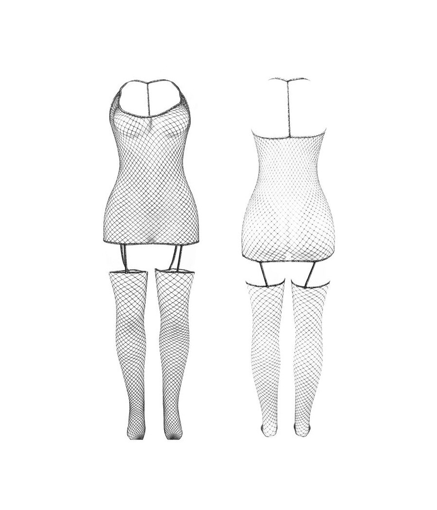 SUBBLIME - 951955 BODYSTOCKING DE REJILLA BRILLANTE TALLA ÚNICA