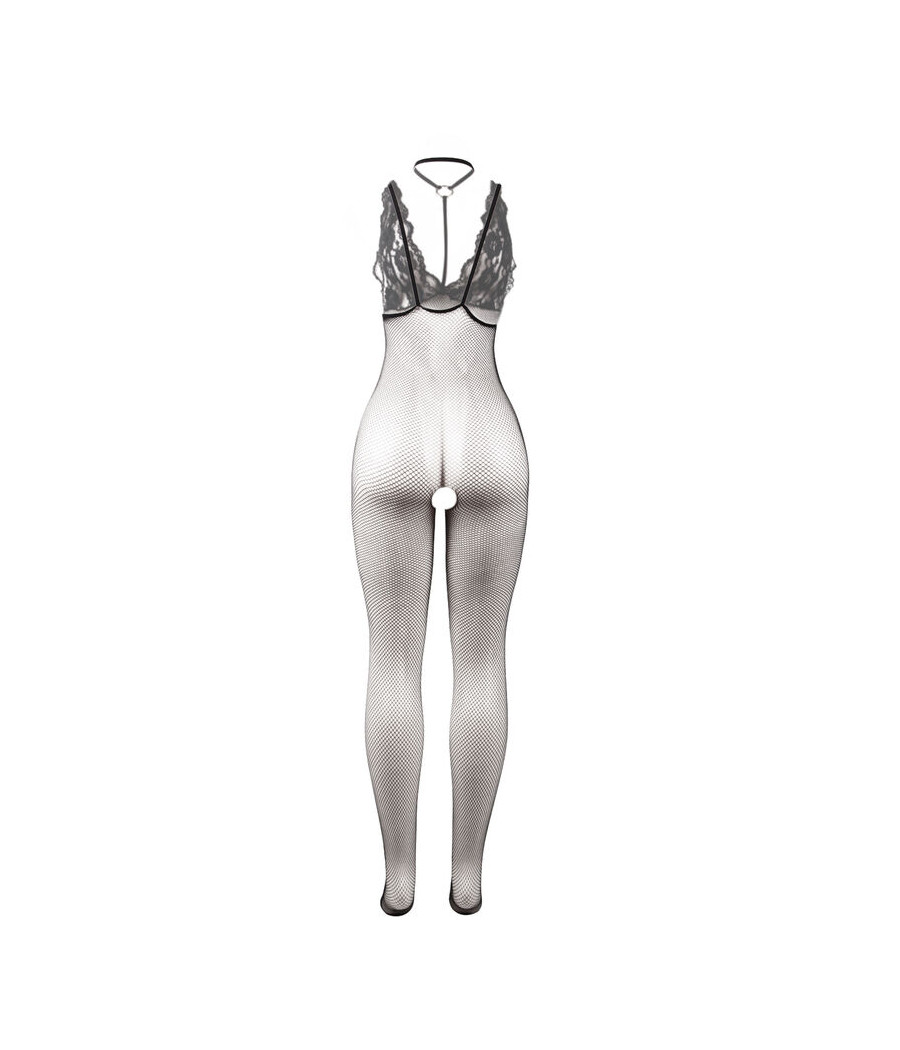 SUBBLIME - 951993 BODYSTOCKING RÉSILLE TRANSPARENTE NOIRE SANS FOURRURE TAILLE UNIQUE