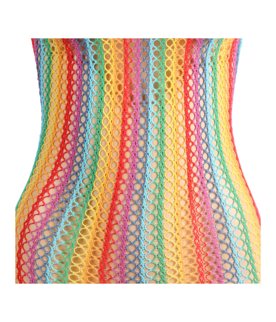 SUBBLIME - 952341 REGENBOGEN-NETZ-KLEID EINE GRÖSSE