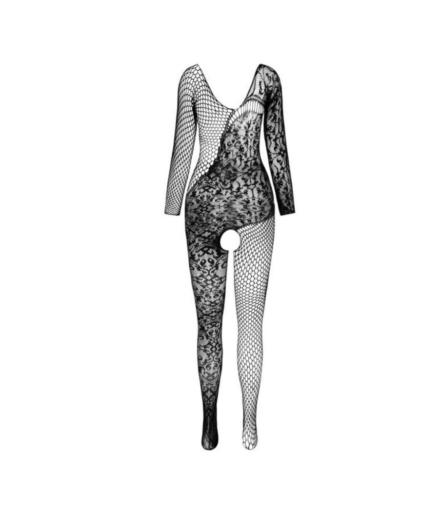 PASSION - BS 107 BODYSTOCKING NOIR TAILLE UNIQUE