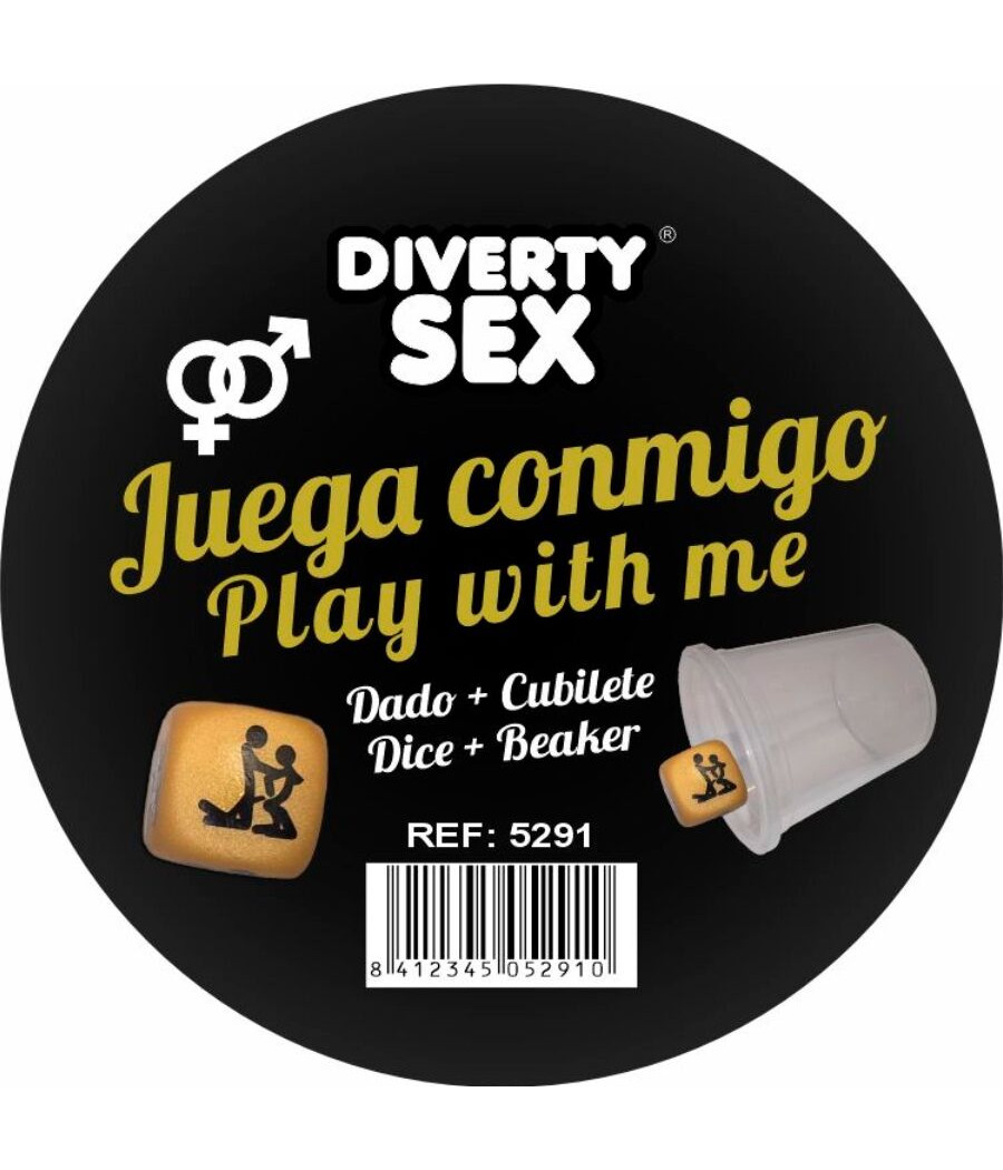 DIABLO PICANTE - DADO DURO DORADO POSTURAS HETERO CON CUBILETE