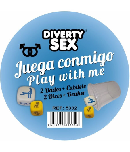 DIABLO PICANTE - JOGO DE DADOS LUGAR + POSIÇÕES PARA HOMENS COM COPO