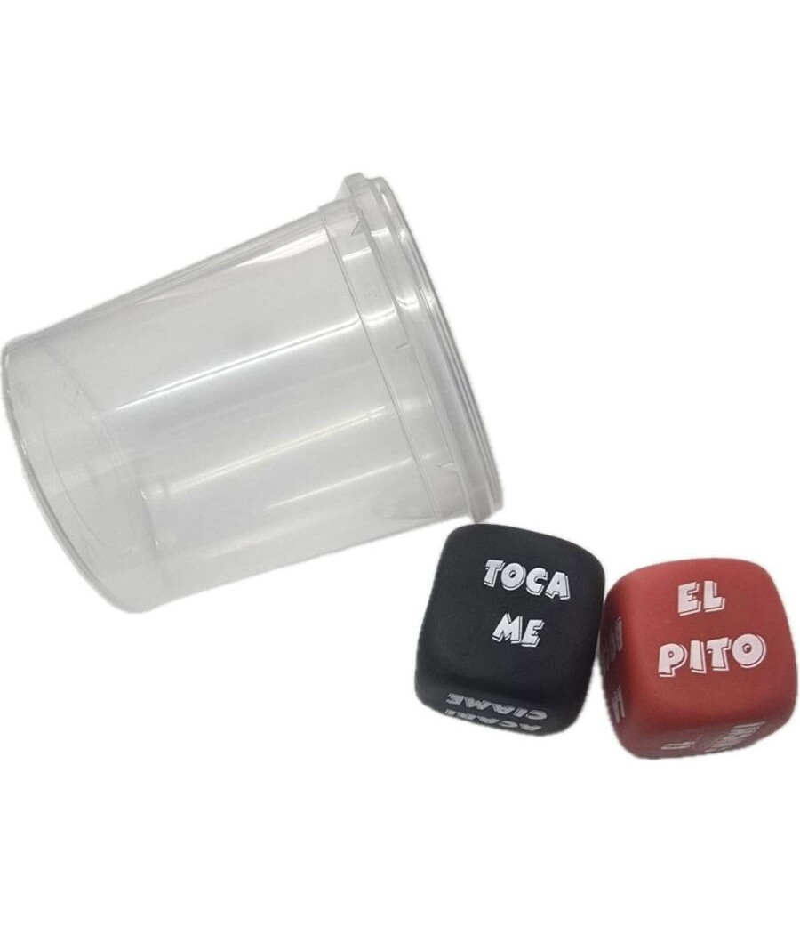 DIABLO PICANTE - DADOS VERBO + LUGAR DEL CUERPO CON CUBILETE