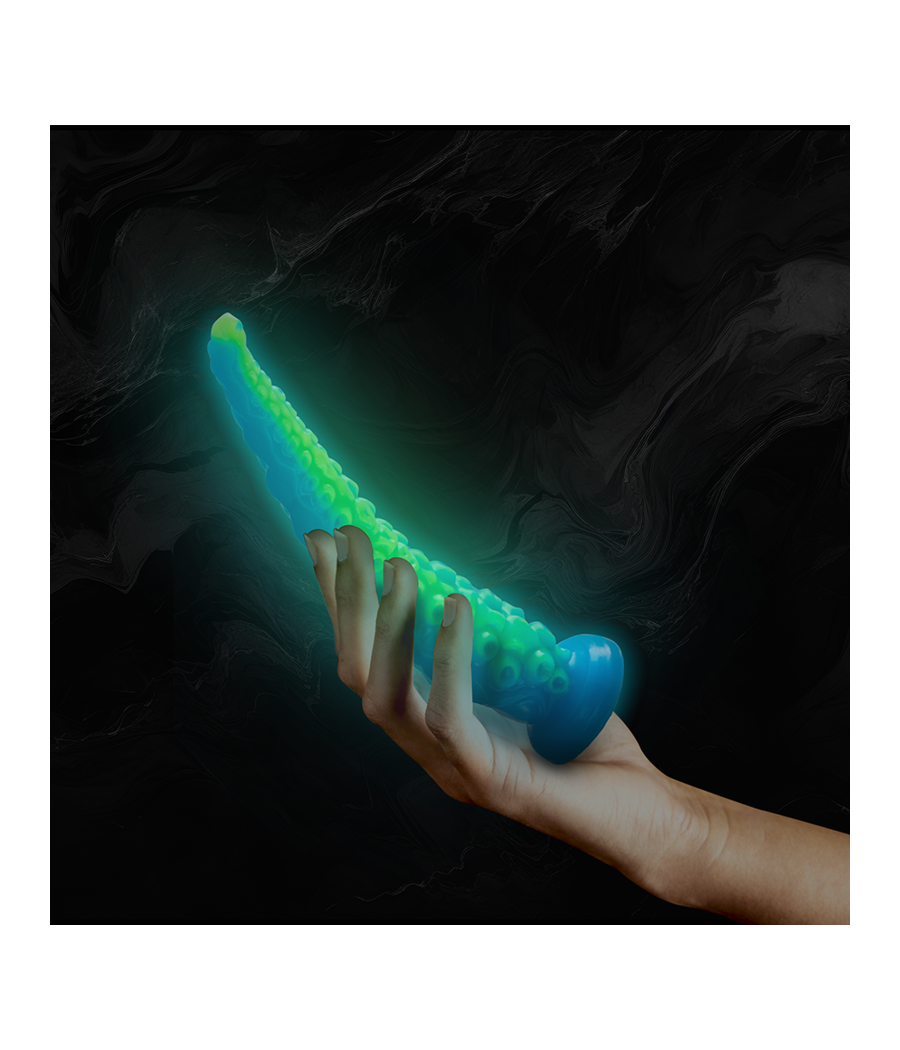 EPIC - SCYLLA FLUORESZIERENDER DÜNNER TENTAKEL-DILDO, KLEINE GRÖSSE
