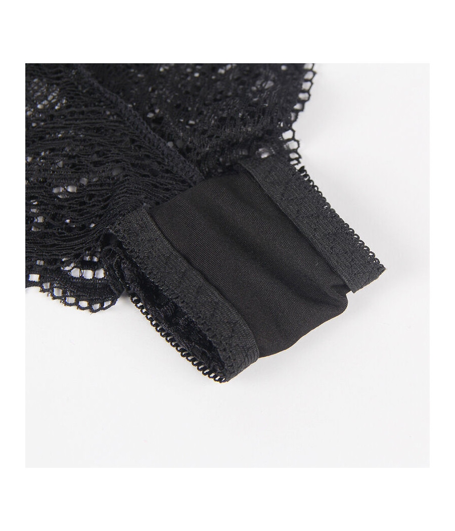 SUBBLIME - 953911 SET 3 PIEZAS ENCAJE Y SATEN NEGRO S/M