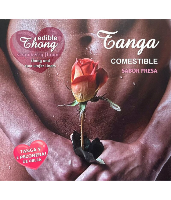 HOTFLOWERS - THONG HOMME+ 2 NIPPLE AZYME FRAISE /es/pt/en/fr/it/