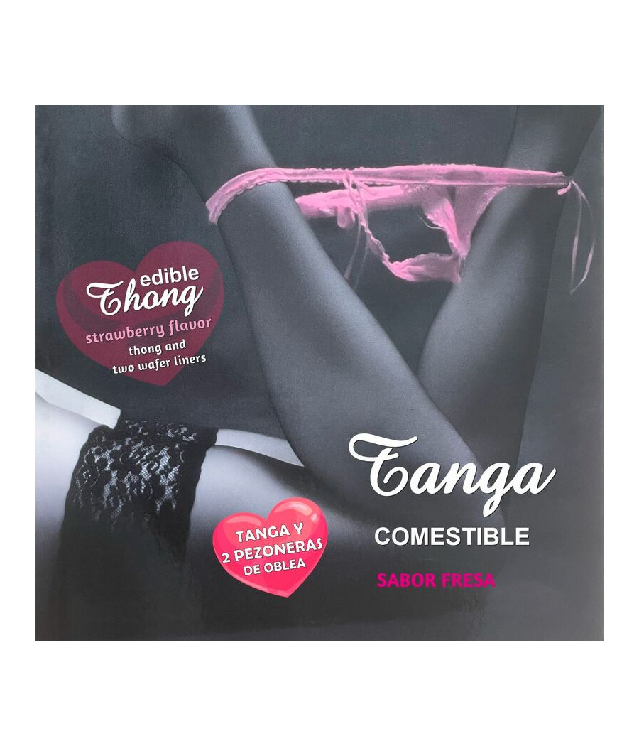 HOTFLOWERS - MENINA WAFER THONG E 2 NIPPLE ALMOFADAS SABOR MORANGO /es/pt/en/fr/it/