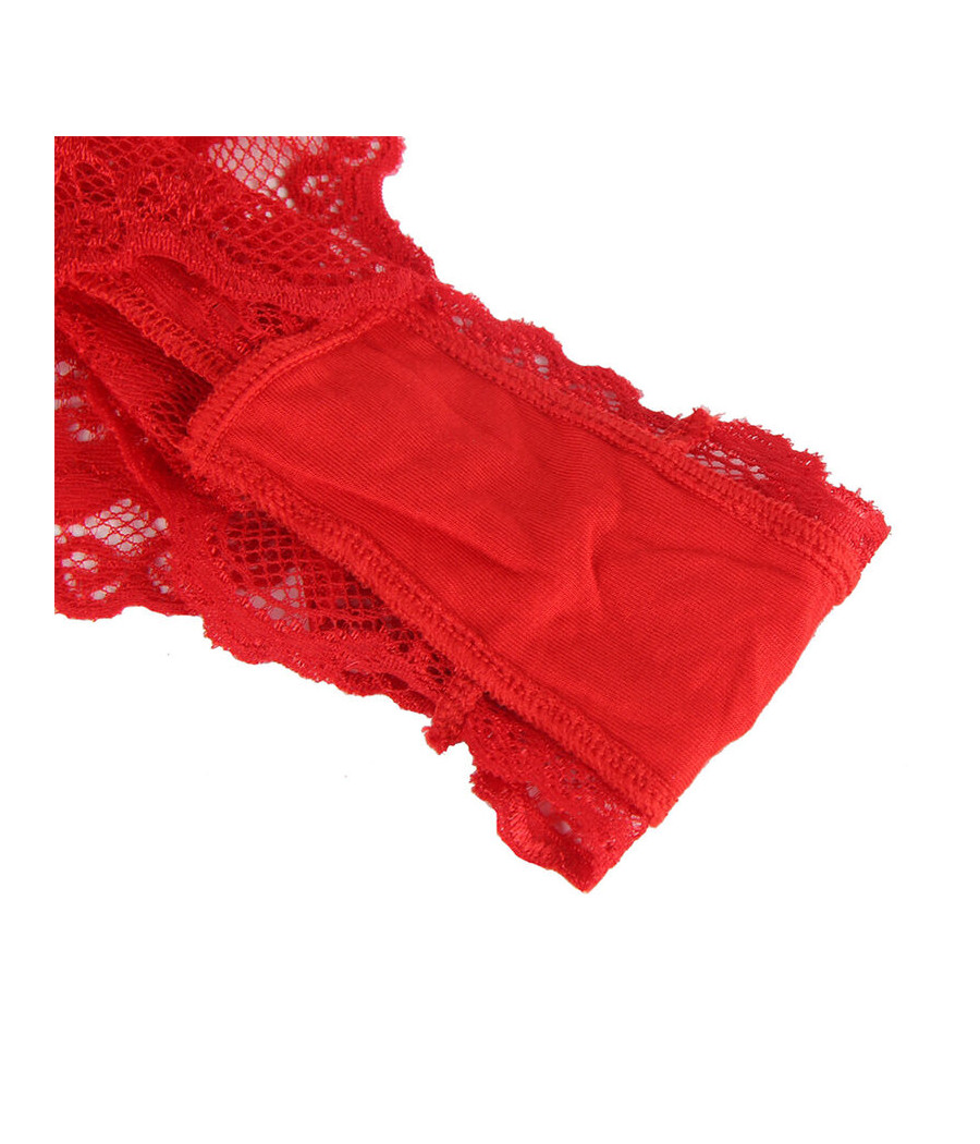 SUBBLIME - 953980 BODY SEXY CON VOLANT + CINTURA ROSSO L/XL