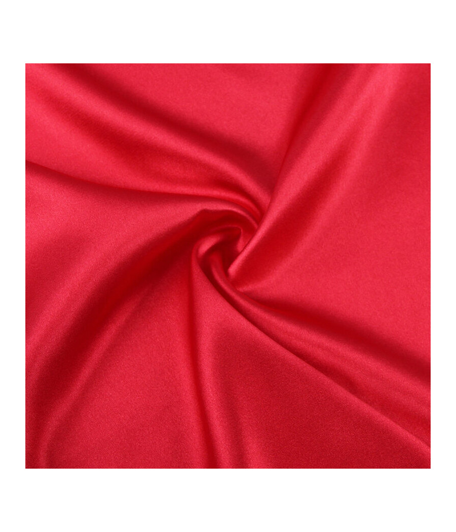 SUBBLIME - 954024 CAMISOLA DE RENDA TRANSPARENTE NAS COSTAS + TANGA VERMELHO/PRETO L/XL