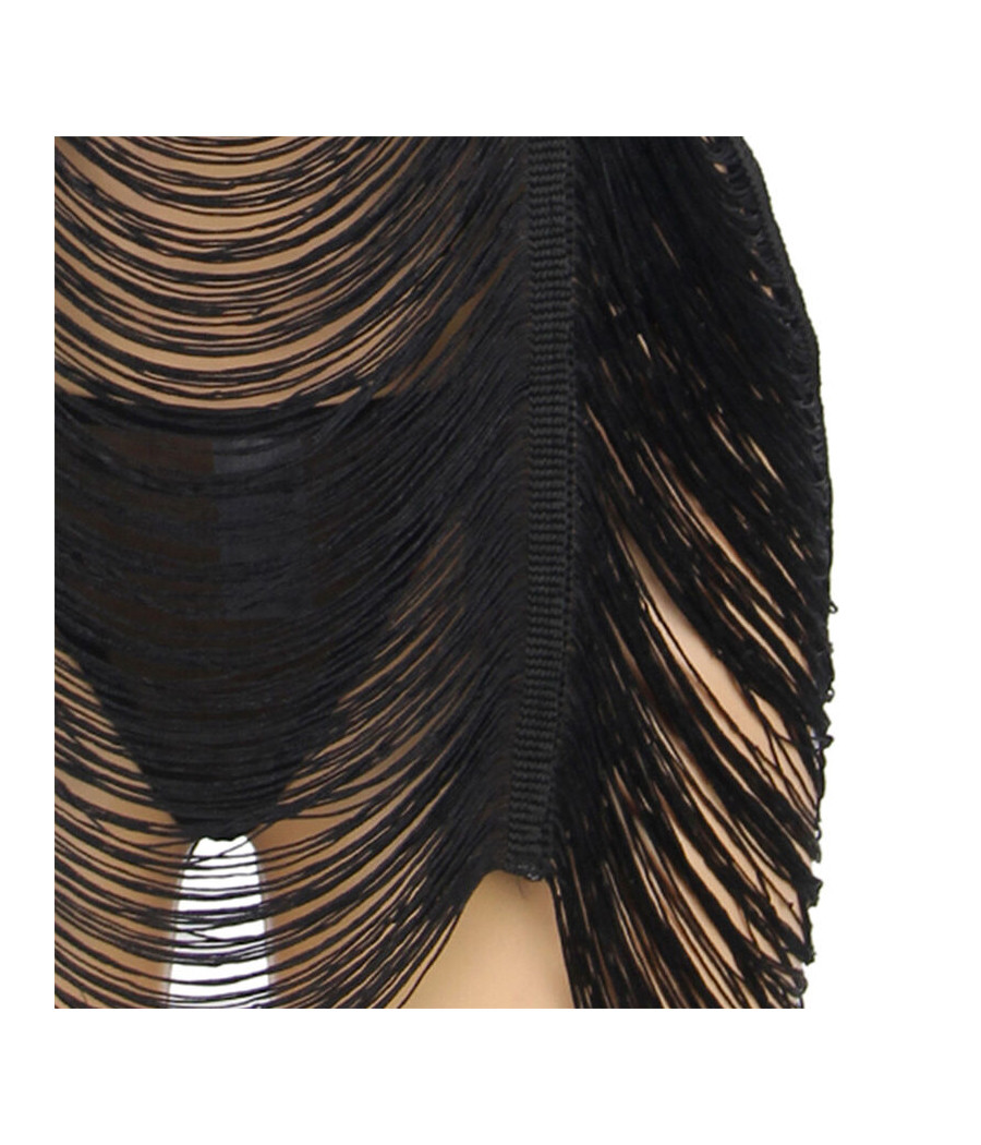 SUBBLIME - 954239 TRÄGERKLEID + STRING SCHWARZ L/XL