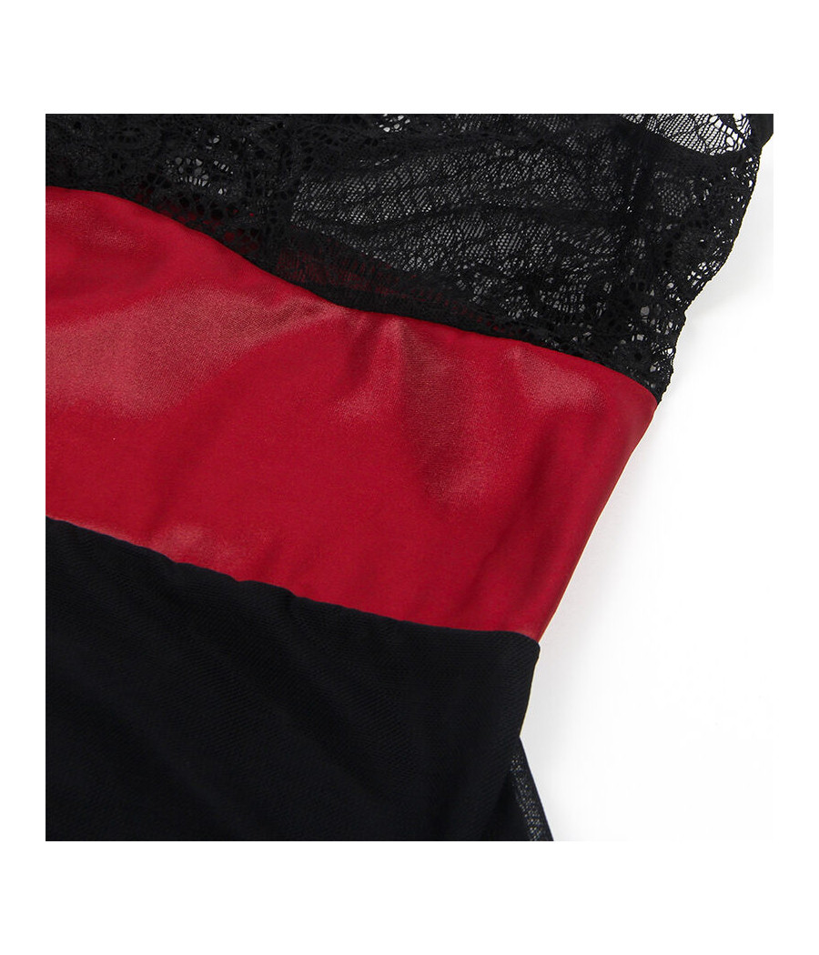 SUBBLIME - 954420 VESTIDO BONDAGE DE RENDA PRETO S/M