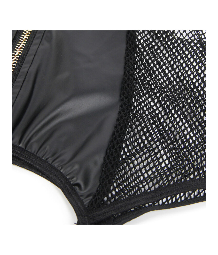 SUBBLIME - 954451 ROBE SEXY EN MAILLE CUIR NOIR L/XL