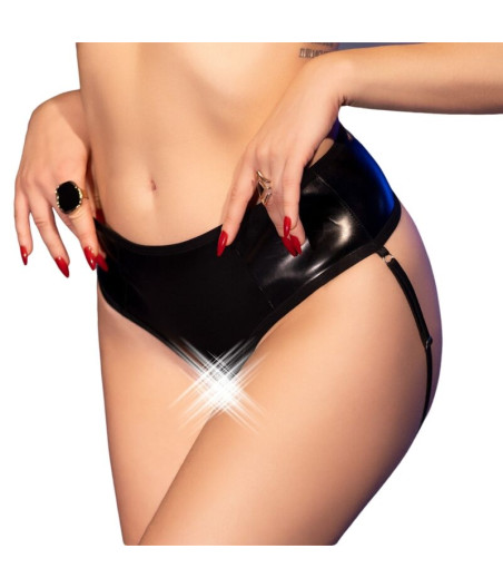 CHILIROSE - CR 4841 CROTCHLESS PANTY BLACK L/XL