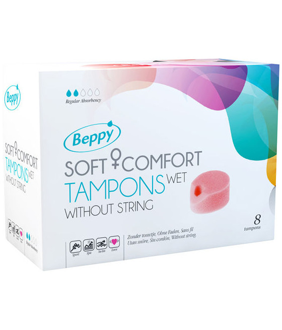 BEPPY - SOFT COMFORT TAMPONS WET 8 UNITS