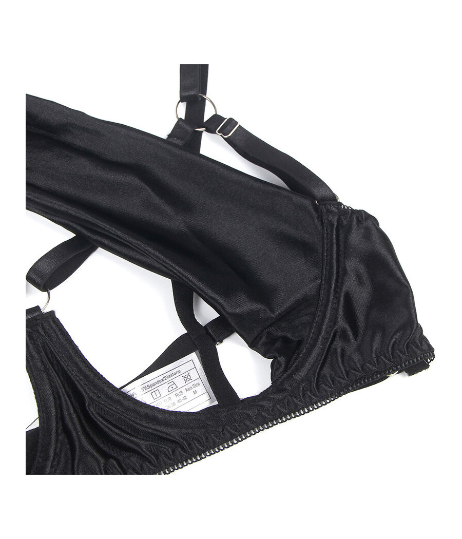 SUBBLIME - 955205 BH-SET MIT VERSTELLBARER SCHWARZER SCHLEIFE L/XL