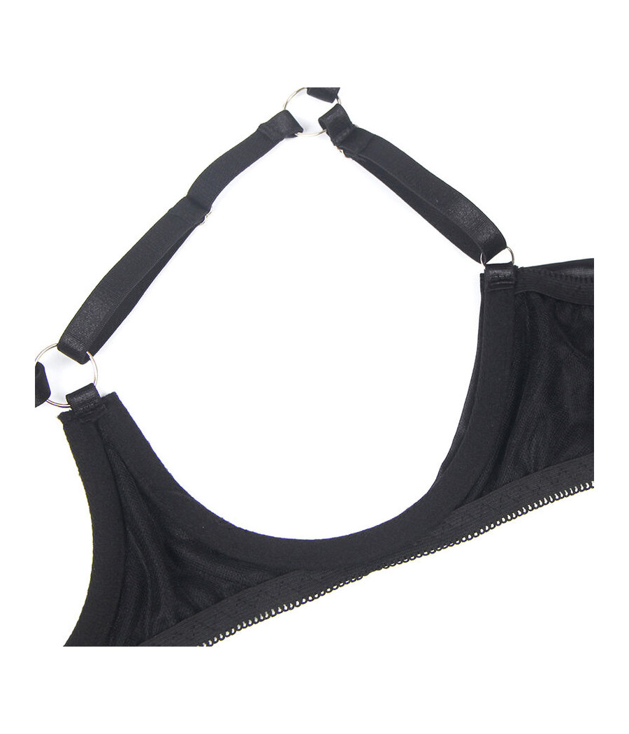 SUBBLIME - 955205 SET SUJETADOR CON LAZO NEGRO AJUSTABLE L/XL