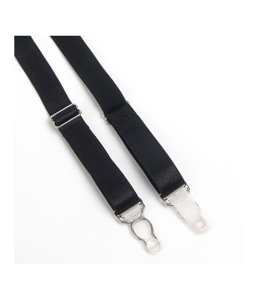 SUBBLIME - 955243 SET SUJETADOR CON LIGUERO BONDAGE NEGRO L/XL