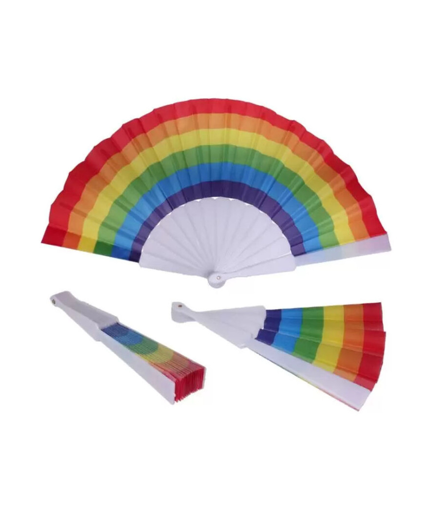 PRIDE - ABANICO TELA BANDERA LGBT