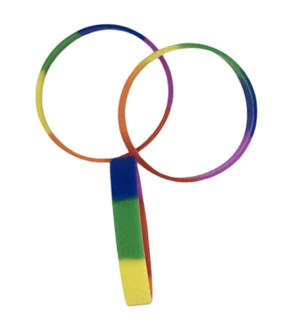 PRIDE - BRACELET EN SILICONE DRAPEAU LGBT