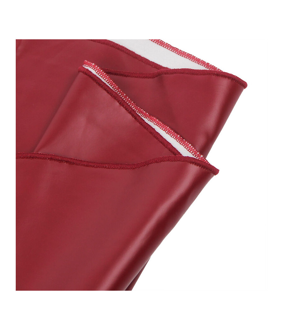 SUBBLIME - 955397 ROBE À BRETELLES EN CUIR BORDEAUX S/M