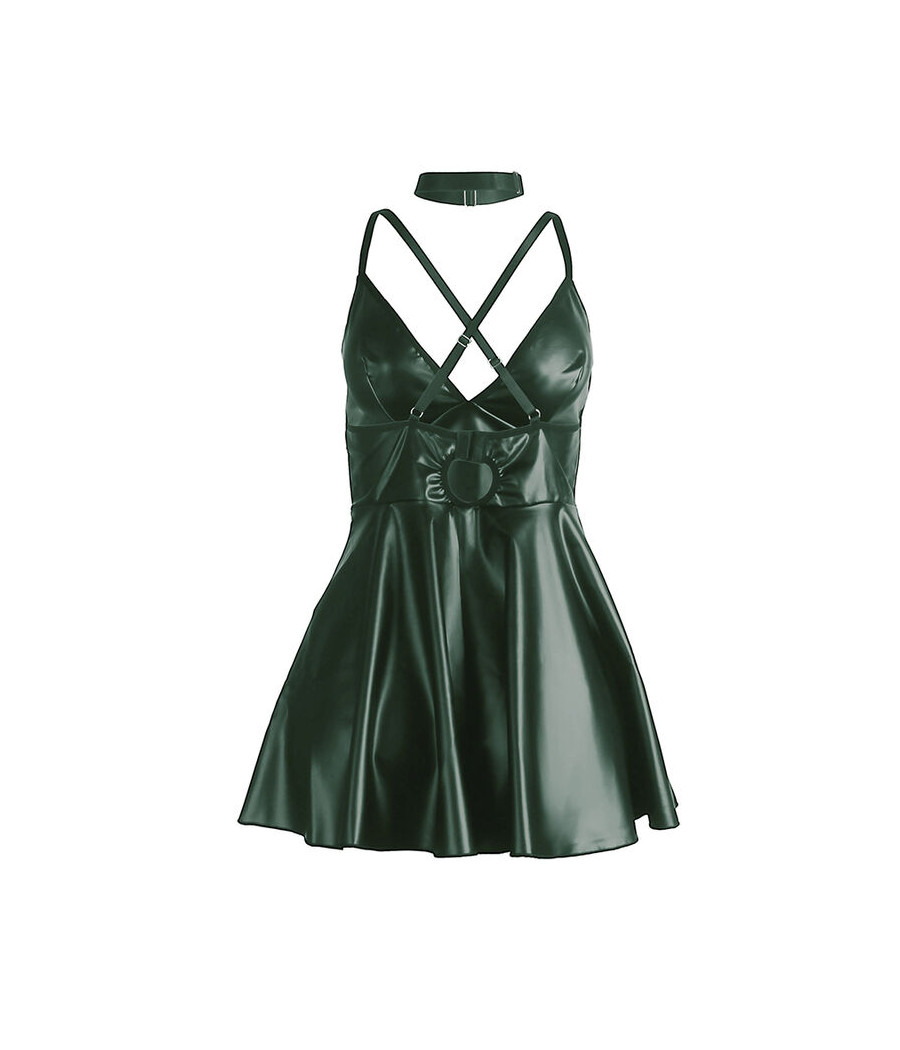 SUBBLIME - 955441 VESTIDO CON TIRANTES DE CUERO VERDE L/XL